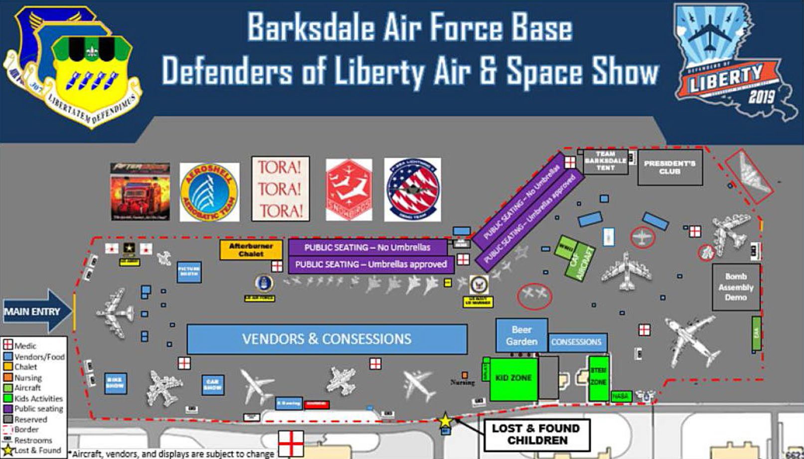 airshow map